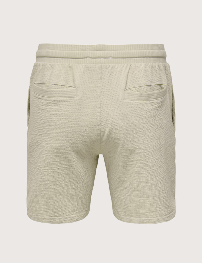 Only & Sons Short Homme Kian Life Gaufré Beige Noos - 6