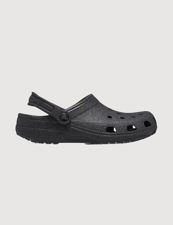 Crocs Sabots Classic Glitter Clog Noir