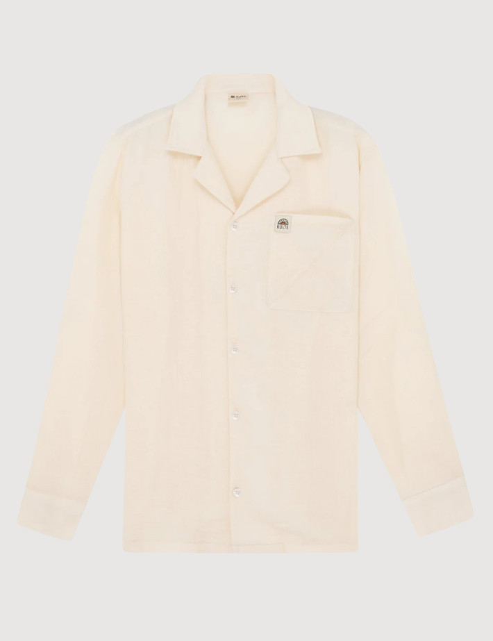 KULTE Chemise Homme Gaze Blanc