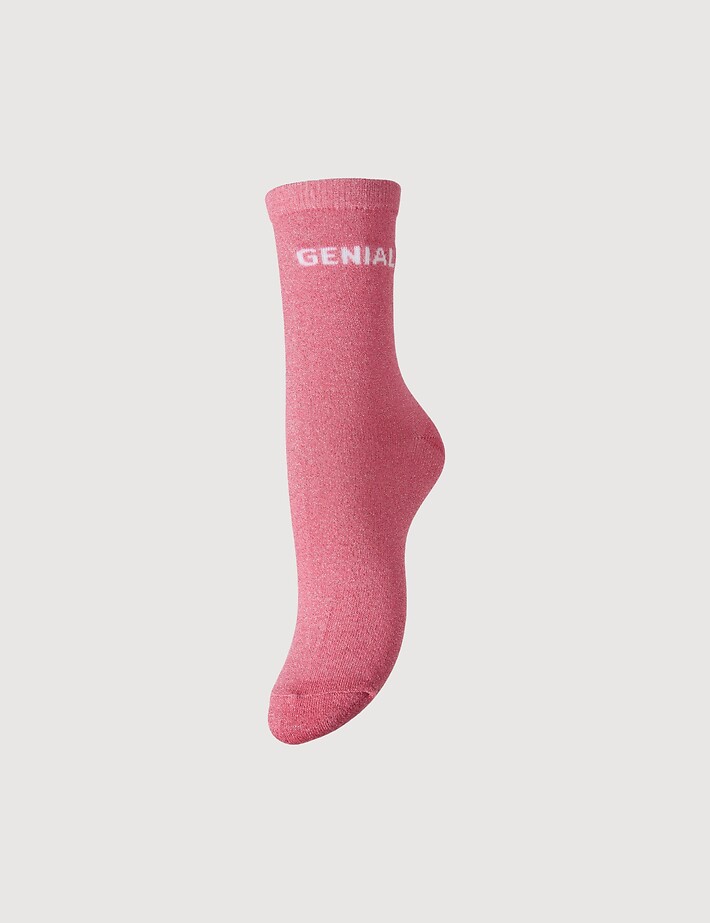 PIECES Chaussettes Longues Glitter Sebby Géniale Noos Rose
