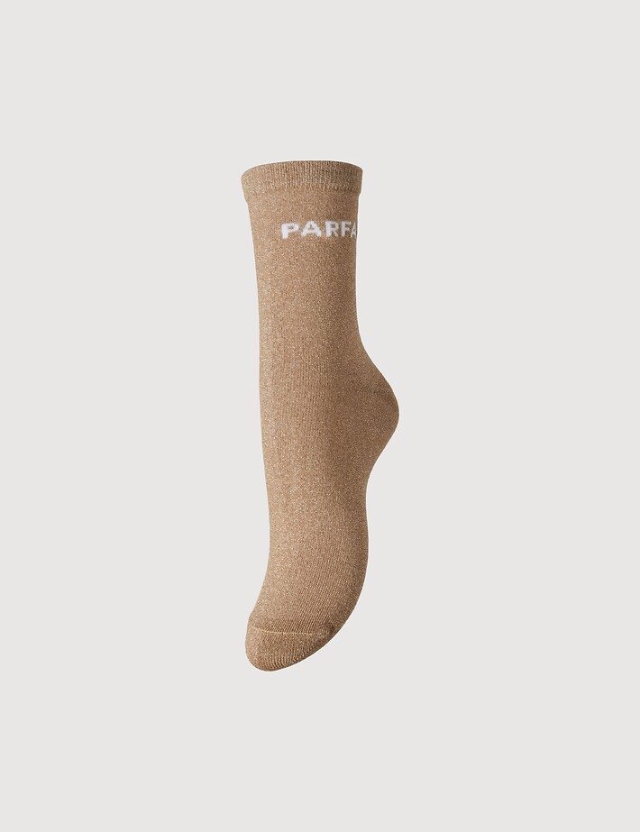 PIECES Chaussettes Glitter Sebby Parfaite Noos Beige