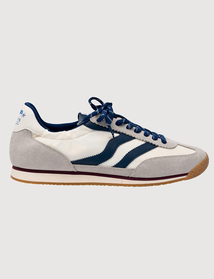 Maripé Baskets Homme Double Bande Gris
