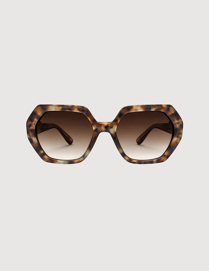 IYÜ Design Lunettes de Soleil Elise Ecaille Marron