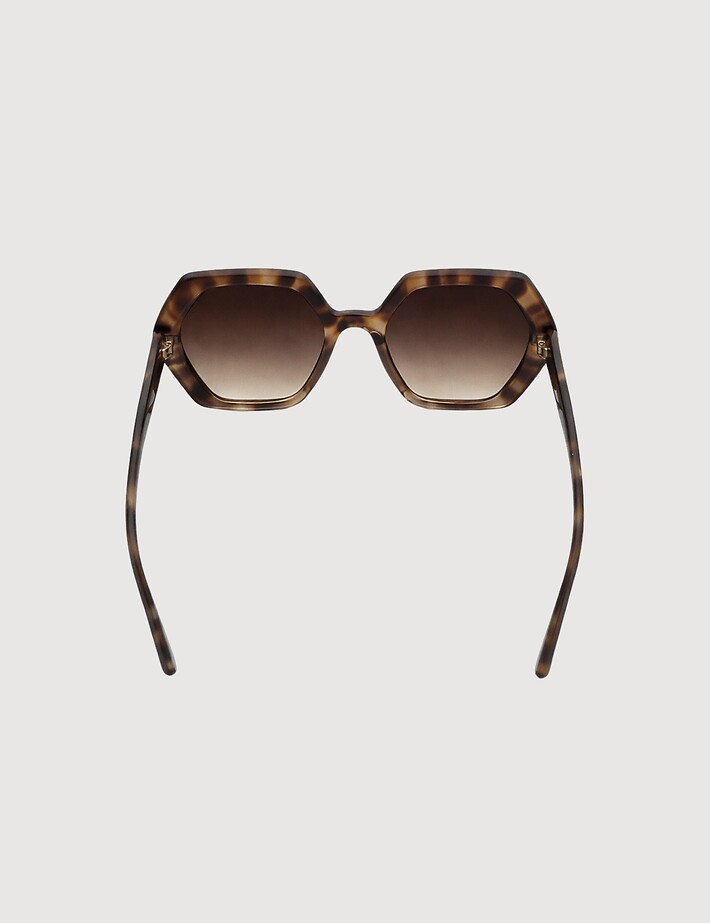 IYÜ Design Lunettes de Soleil Elise Ecaille Marron - 3
