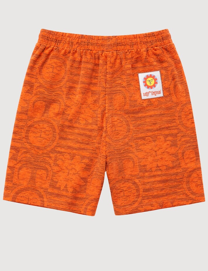 Natif Short Homme Jacquard Sunny Bloom Orange - 4