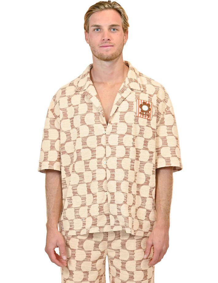 Natif Short Homme Jacquard Tulip Orange