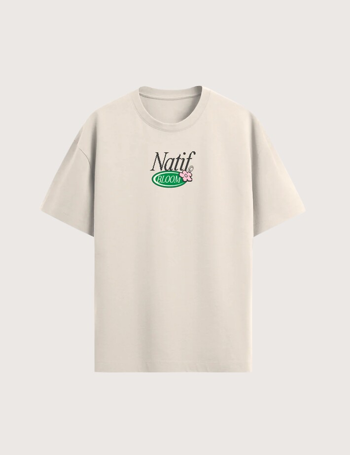 Natif T-Shirt Unisexe Super Fresh Bloom Beige