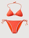 Coco Azul Maillot de Bain Deux Pièces Satiné Orange