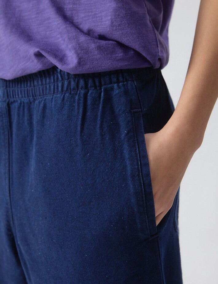 American Vintage Pantalon Femme Comow Bleu Brut - 2