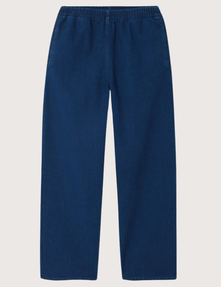 American Vintage Pantalon Femme Comow Bleu Brut - 4