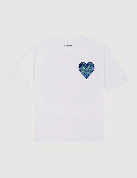 Eleven Paris T-Shirt Mixte Coupe Oversize Janiel Blanc - 7