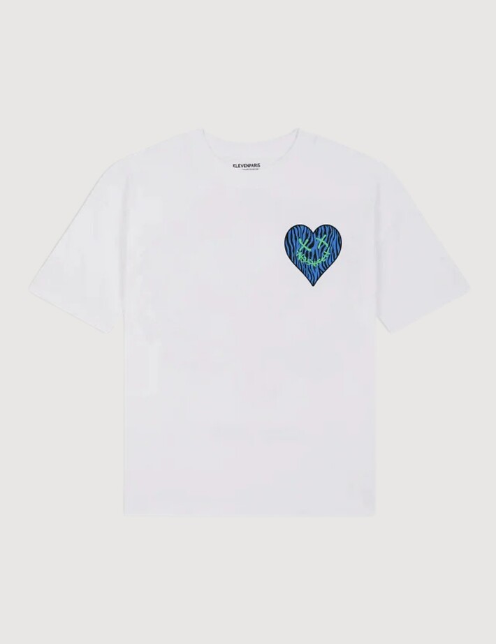 Eleven Paris T-Shirt Mixte Coupe Oversize Janiel Blanc - 7