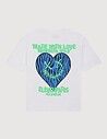 Eleven Paris T-Shirt Mixte Coupe Oversize Janiel Blanc