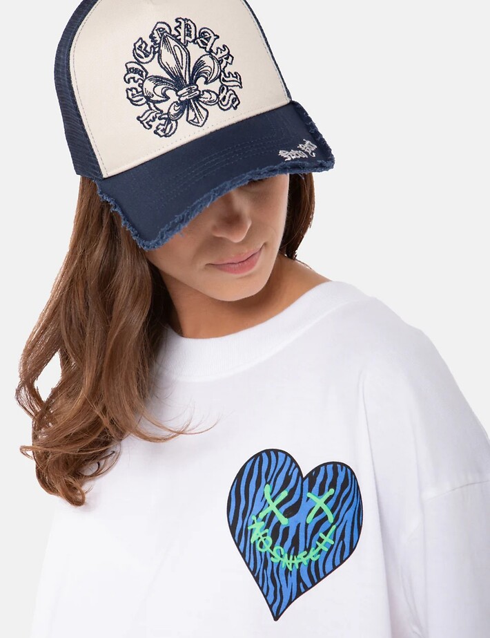 Eleven Paris T-Shirt Mixte Coupe Oversize Janiel Blanc - 4