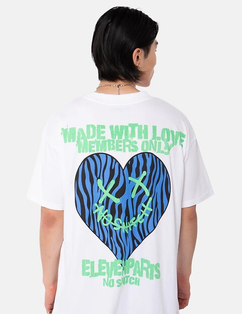 Eleven Paris T-Shirt Mixte Coupe Oversize Janiel Blanc - 5