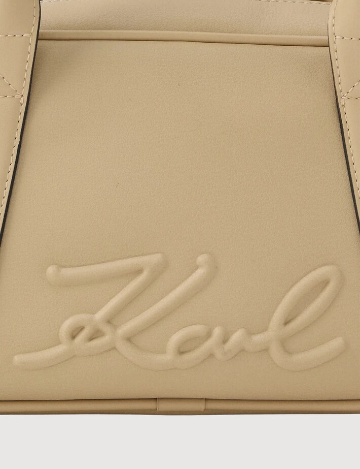 Karl Lagerfeld Bowling Bag Ville Beige - 3