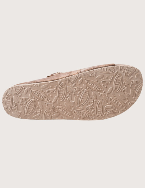 Plakton Mules Femme Lamé Léopard Métal Marron - 4