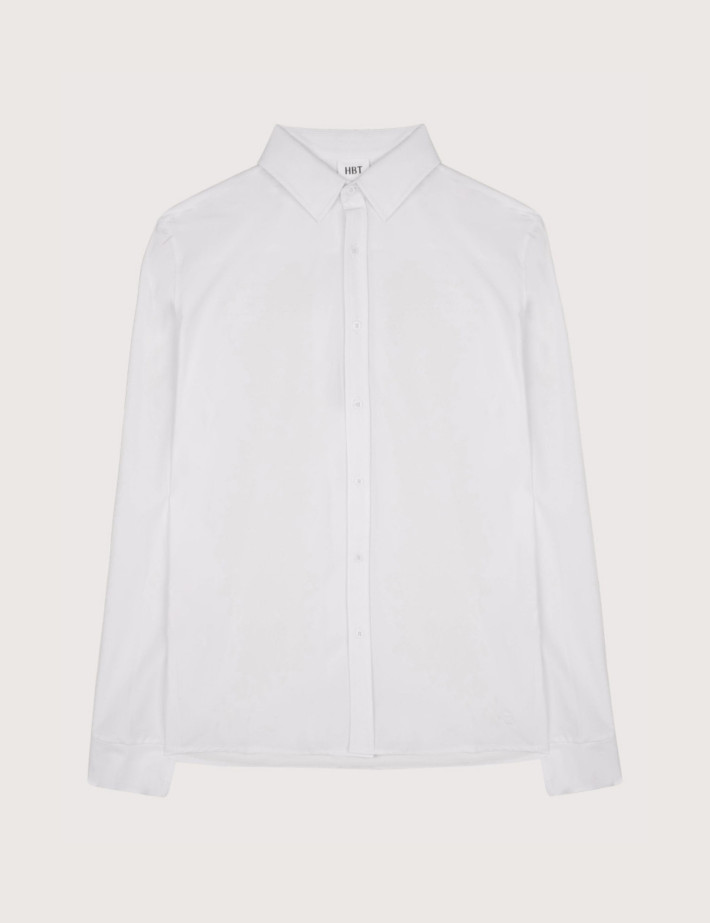 HBT Chemise Manches Longues Homme Lord Blanc Revo Light