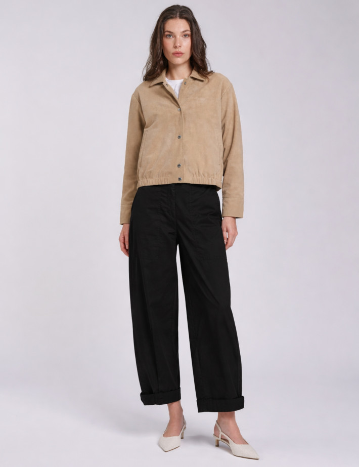 Bomboogie Pantalon Barrel Femme Noir - 2