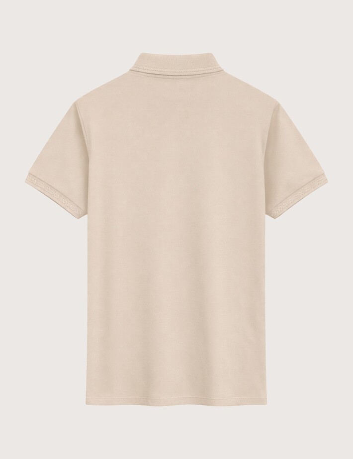 HBT Basics Piques | Rock Polo Beige Homme - 2
