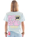 Natif T-Shirt Femme Chifou Me Bleu - 2