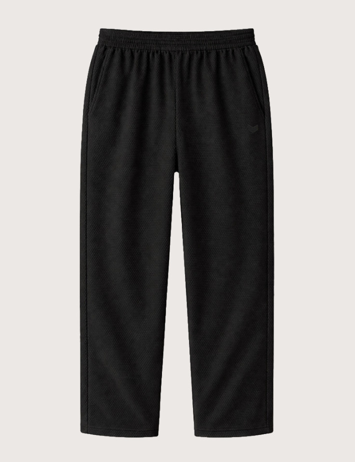 HBT Summer Chic Pique Wave | Cross Pantalon Noir Femme