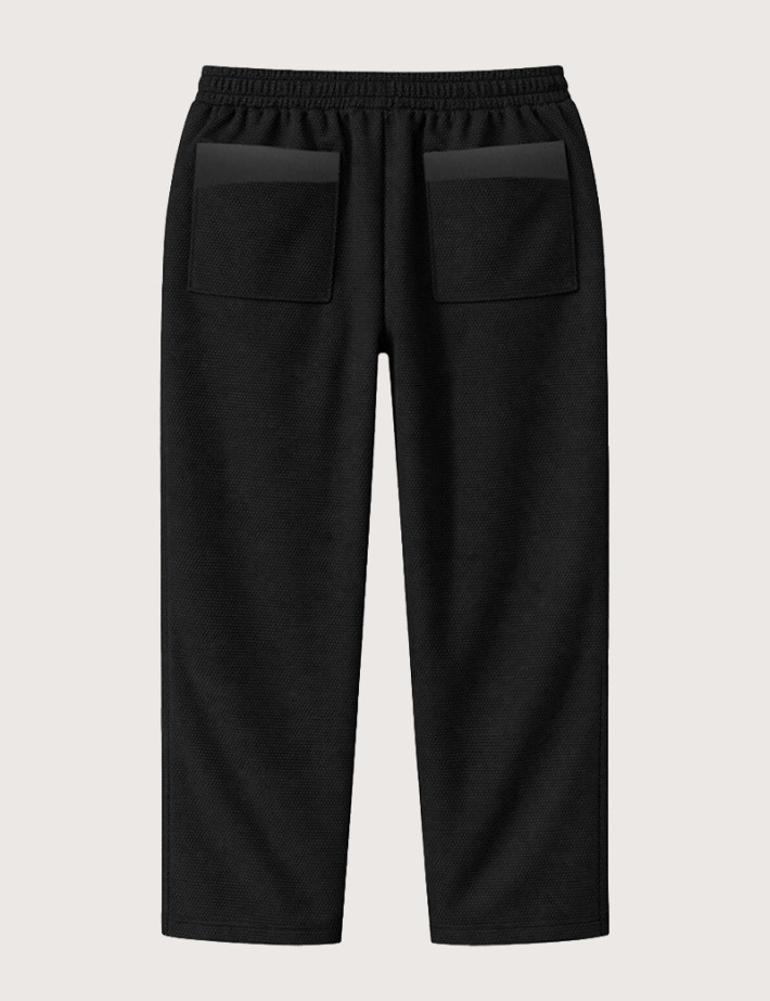 HBT Summer Chic Pique Wave | Cross Pantalon Noir Femme - 2