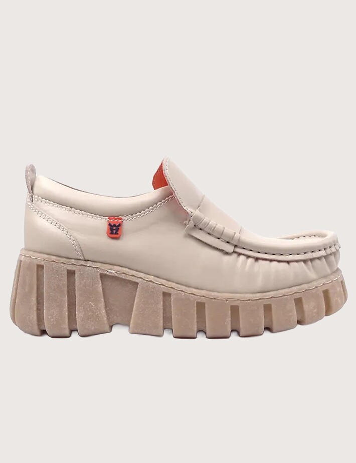 MAG Mocassins Compensés Queensize Beige 2