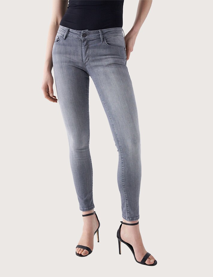Salsa Jean Wonder Femme Skinny Gris - 3