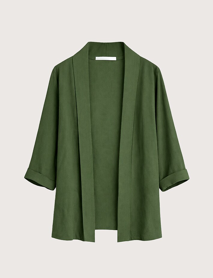 ZEN Blouse Femme Manches 3/4 Kaki