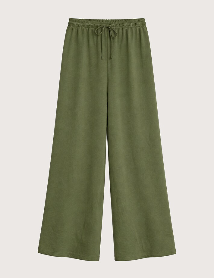 ZEN Pantalon Large Femme Kaki