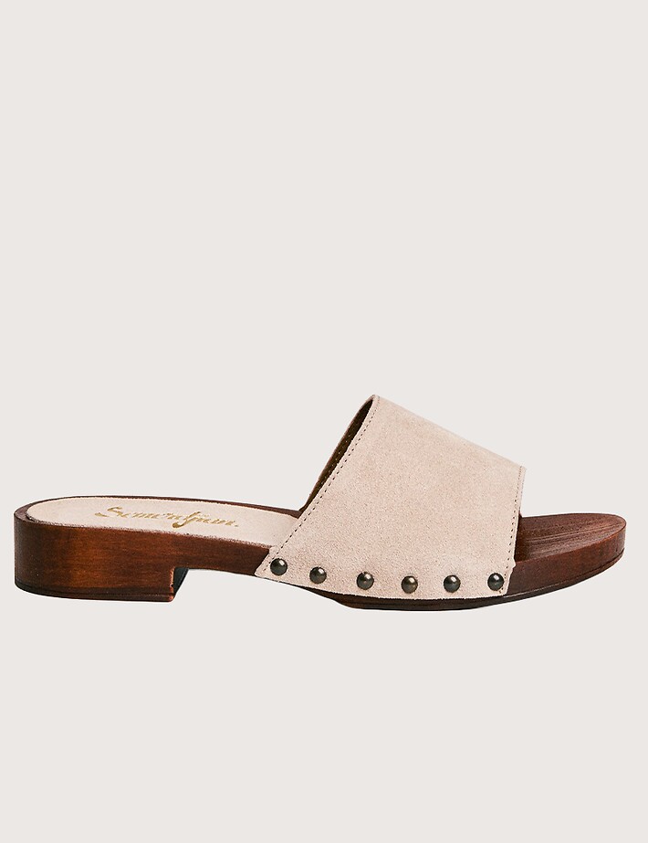 SEMERDJIAN Mules Femme Iole Crosta Milo Beige - 3