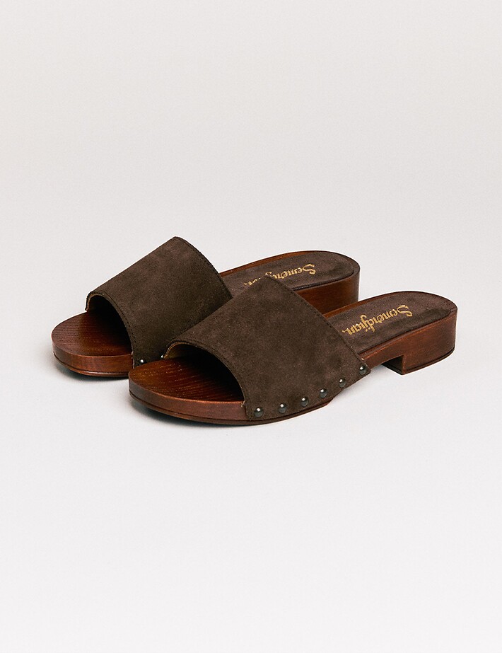 SEMERDJIAN Mules Femme Iole Crosta Marron Tabacco