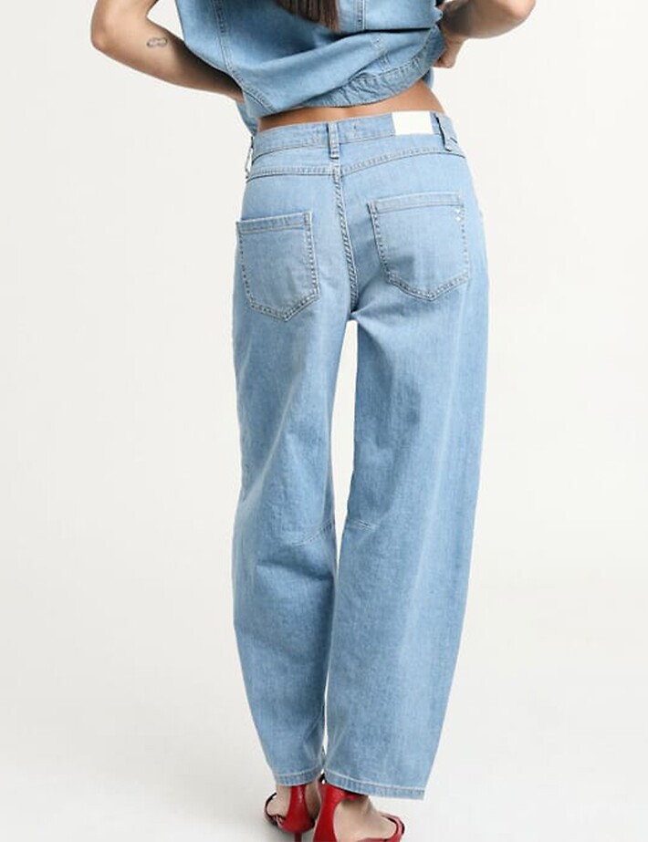 PLEASE Jean Femme Coupe Ballon Clair - 3
