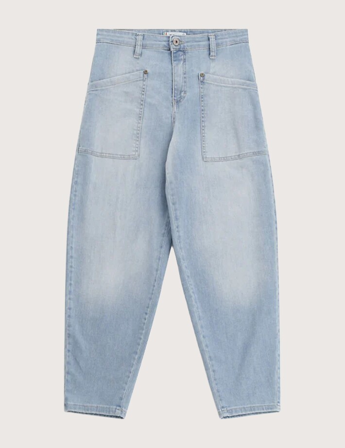 PLEASE Jean Femme Coupe Ballon Grandes Poches