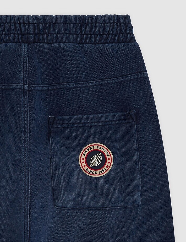 SWEET PANTS Short Mixte Long Indigo Bleu - 3