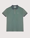 HBT Basics Essentiels Jersey | Rock Zip Polo Kaki Homme
