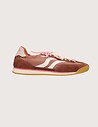 Maripé Baskets Femme Double Bande Marron Rose