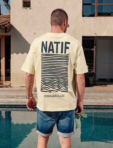 Natif T-Shirt Unisexe Porquerolles Crème - 5