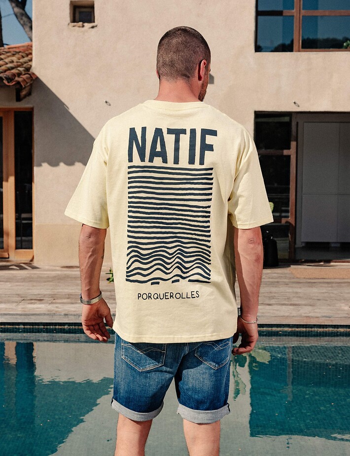 Natif T-Shirt Unisexe Porquerolles Crème - 5