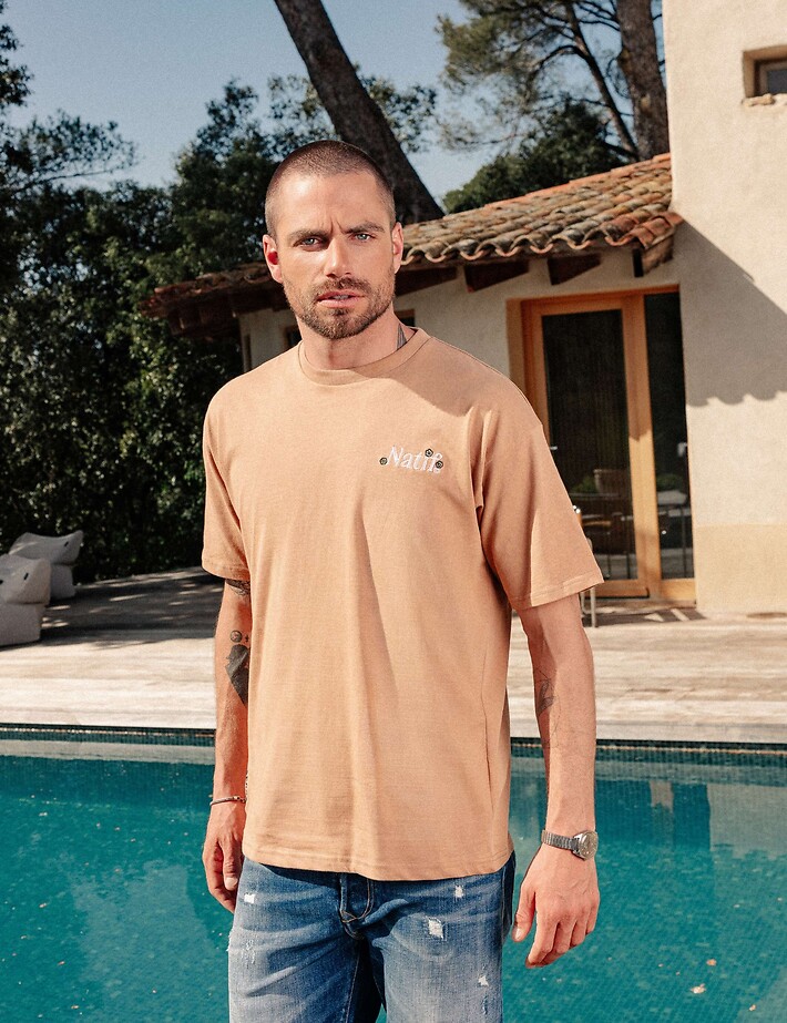 Natif T-Shirt Unisexe Vacation Home Marron - 6
