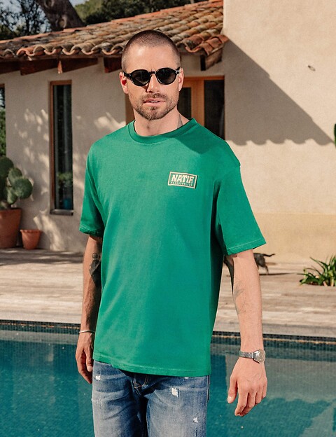 Natif T-Shirt Unisexe New Porquerolles Vert - 8