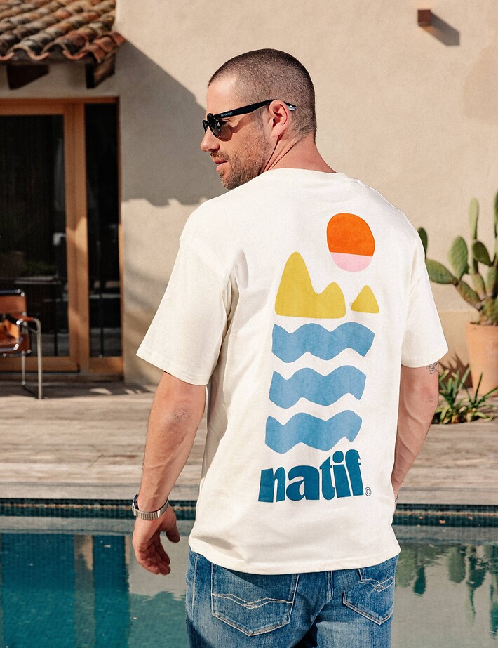 Natif T-Shirt Unisexe Medes Crème - 4