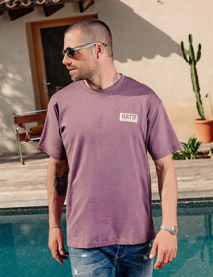 Natif T-Shirt Unisexe New Porquerolles Violet - 7