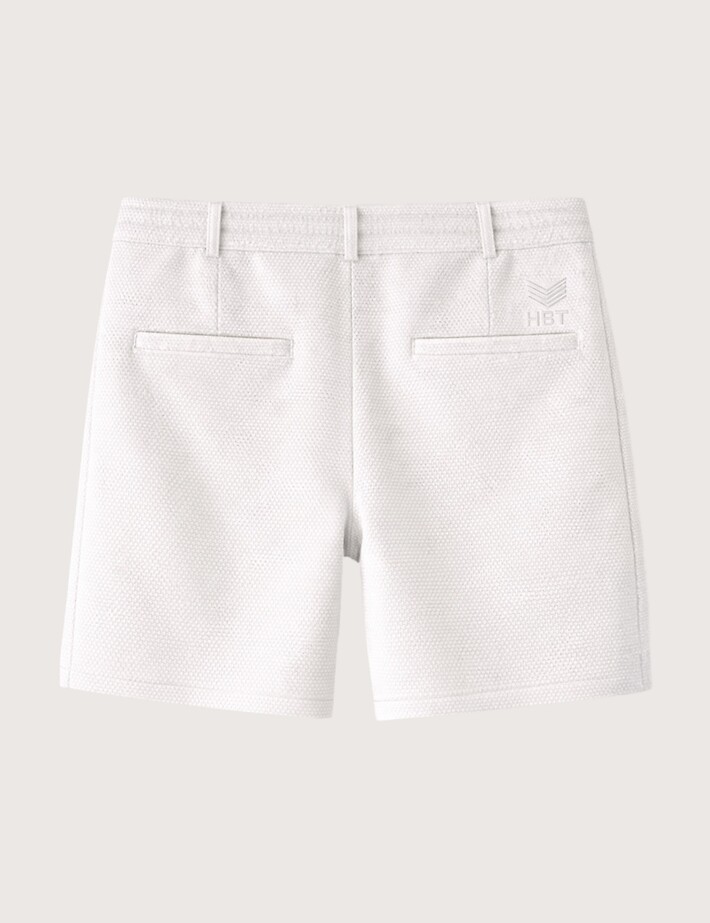 HBT Summer Chic Pique Wave | Matt Short Bermuda Blanc Homme - 2