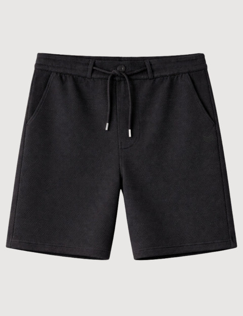 HBT Summer Chic Pique Wave | Matt Short Bermuda Noir Homme - 2