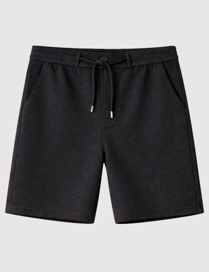 HBT Summer Chic Pique Wave | Matt Short Bermuda Noir Homme - 2
