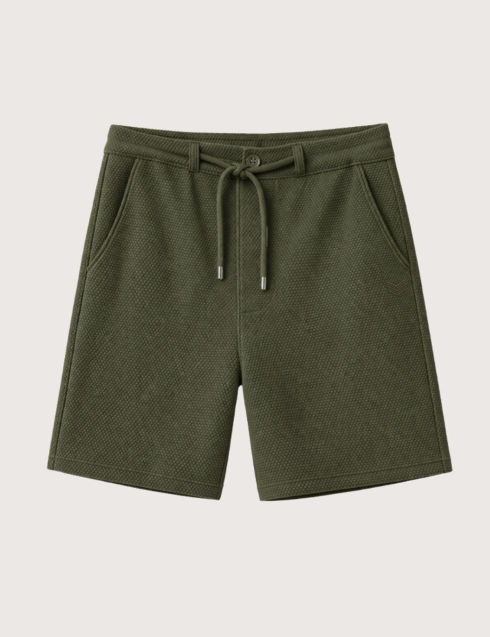 HBT Summer Chic Pique Wave | Matt Short Bermuda Kaki Homme