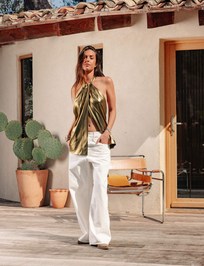 REPLAY Jean Femme Baggy Narja Blanc 011 - 8