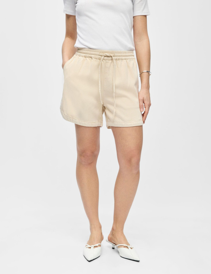 OBJECT Short Femme Frame Beige Denim